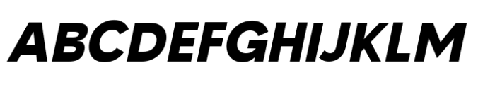 MixTina Black Oblique Font UPPERCASE