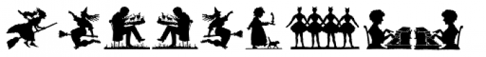 Mixed Silhouettes Font OTHER CHARS
