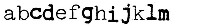 Mixed-Up Typewriter Regular FONT