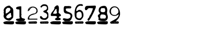 Mixed-Up Typewriter Underlined SVG Font OTHER CHARS