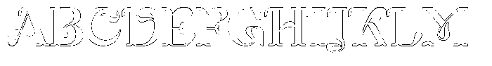 Mixera C Outline Regular Font UPPERCASE