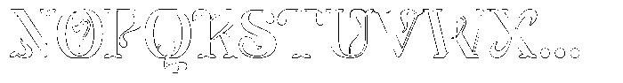 Mixera C Outline Regular Font UPPERCASE