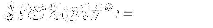 Mixera C Outline sl Bold Font OTHER CHARS