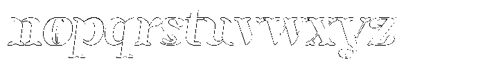 Mixera C Outline sl Bold Font LOWERCASE
