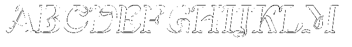 Mixera C Outline sl Regular Font UPPERCASE