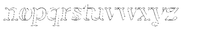 Mixera C Outline sl Regular Font LOWERCASE