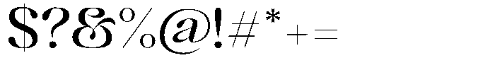 Mixera Clean Light Expanded Font OTHER CHARS