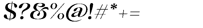Mixera Clean Sl Expanded Font OTHER CHARS
