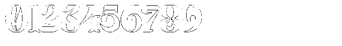 Mixera E Outline Bold Font OTHER CHARS