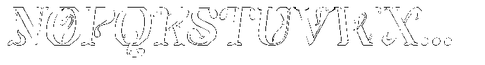 Mixera E Outline sl Regular Font UPPERCASE