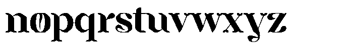 Mixera Edge Bold Font LOWERCASE