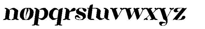 Mixera Edge Sl Bold Expanded Font LOWERCASE