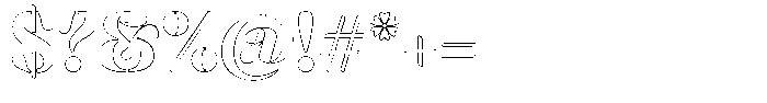 Mixera SC Outline Bold Font OTHER CHARS
