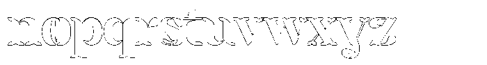 Mixera SC Outline Bold Font LOWERCASE