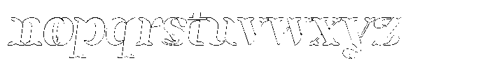 Mixera SC Outline sl Bold Font LOWERCASE