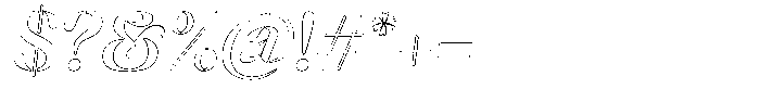 Mixera SC Outline sl Regular Font OTHER CHARS