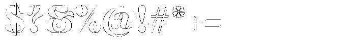 Mixera SE Outline Bold Font OTHER CHARS