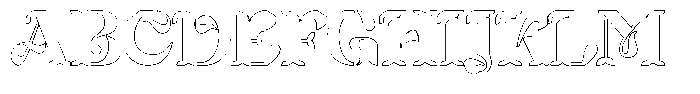 Mixera SE Outline Bold Font UPPERCASE