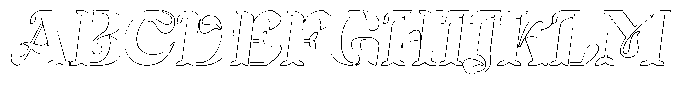 Mixera SE Outline sl Bold Font UPPERCASE