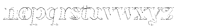 Mixera SE Outline sl Bold Font LOWERCASE