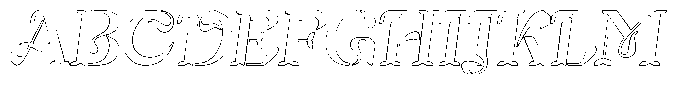 Mixera SE Outline sl Regular Font UPPERCASE