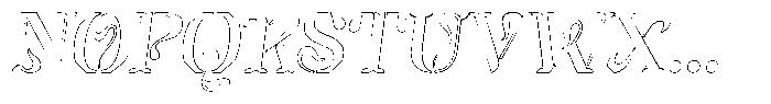 Mixera SE Outline sl Regular Font UPPERCASE