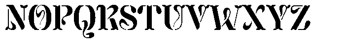 Mixera Stencil C Bold Condensed Font UPPERCASE
