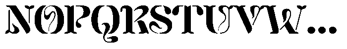 Mixera Stencil C Bold Expanded Font UPPERCASE