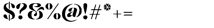 Mixera Stencil C Bold Font OTHER CHARS