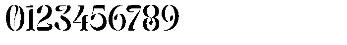 Mixera Stencil C Condensed Font OTHER CHARS