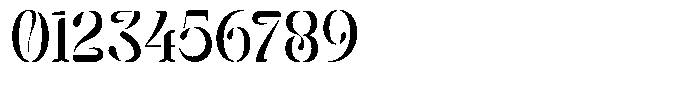 Mixera Stencil C Light Condensed Font OTHER CHARS