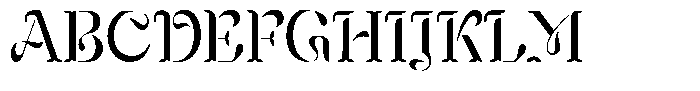 Mixera Stencil C Light Condensed Font UPPERCASE