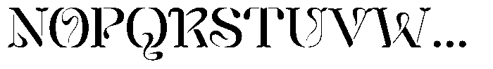 Mixera Stencil C Light Expanded Font UPPERCASE