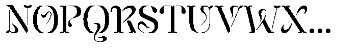 Mixera Stencil C Light Font UPPERCASE