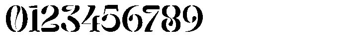 Mixera Stencil C Medium Font OTHER CHARS