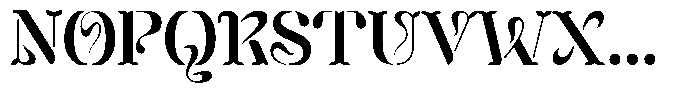 Mixera Stencil C Medium Font UPPERCASE