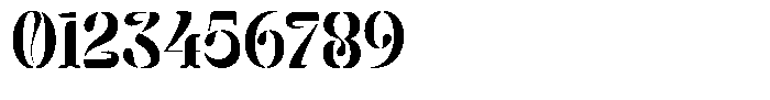 Mixera Stencil C Semi Bold Condensed Font OTHER CHARS