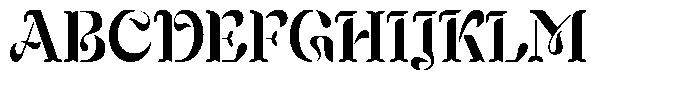 Mixera Stencil C Semi Bold Condensed Font UPPERCASE