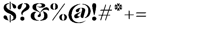 Mixera Stencil C Semi Bold Expanded Font OTHER CHARS