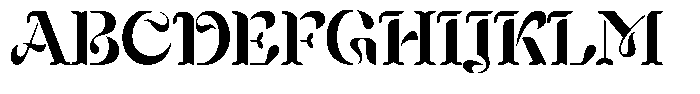 Mixera Stencil C Semi Bold Font UPPERCASE