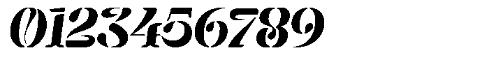 Mixera Stencil C Sl Bold Expanded Font OTHER CHARS