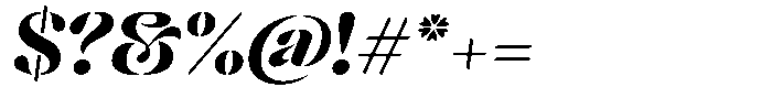Mixera Stencil C Sl Bold Expanded Font OTHER CHARS