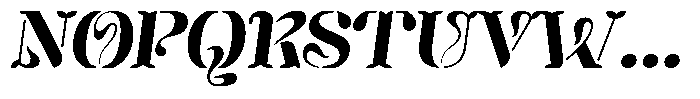 Mixera Stencil C Sl Bold Expanded Font UPPERCASE