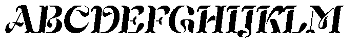 Mixera Stencil C Sl Bold Font UPPERCASE