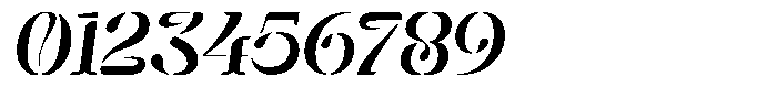 Mixera Stencil C Sl Expanded Font OTHER CHARS