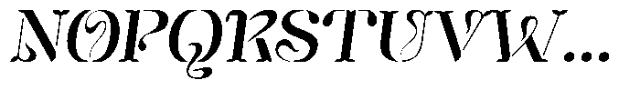 Mixera Stencil C Sl Expanded Font UPPERCASE