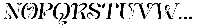 Mixera Stencil C Sl Light Expanded Font UPPERCASE