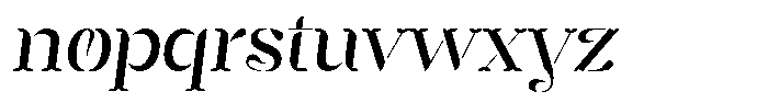 Mixera Stencil C Sl Light Font LOWERCASE