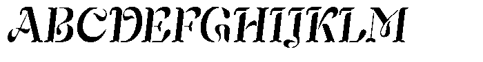 Mixera Stencil C Sl Medium Condensed Font UPPERCASE