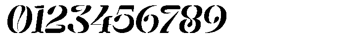 Mixera Stencil C Sl Medium Expanded Font OTHER CHARS